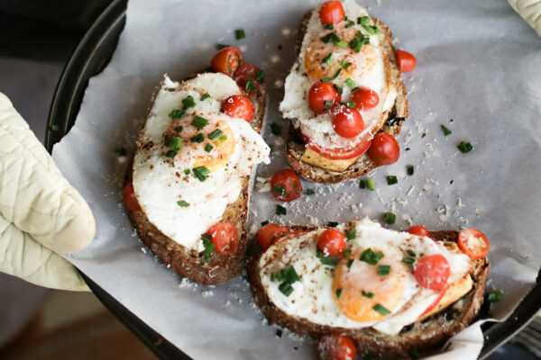 Petit déjeuner façon croque-monsieur