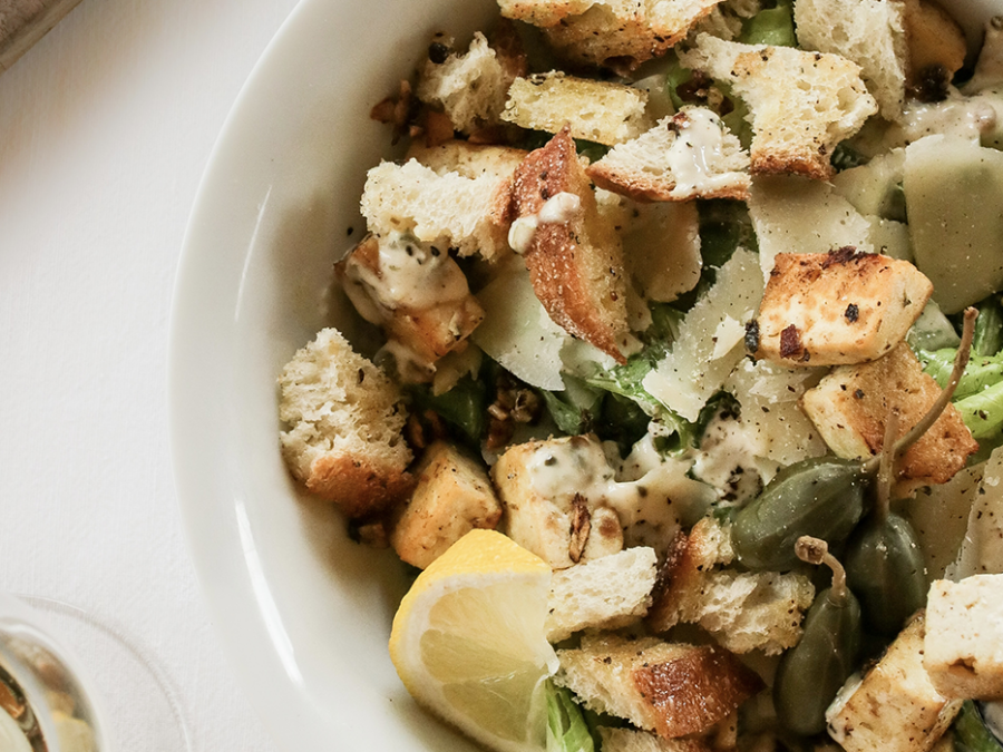 Salade César au tofu