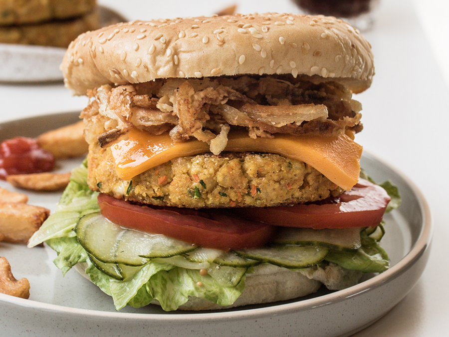 Cheeseburger classique au tofu