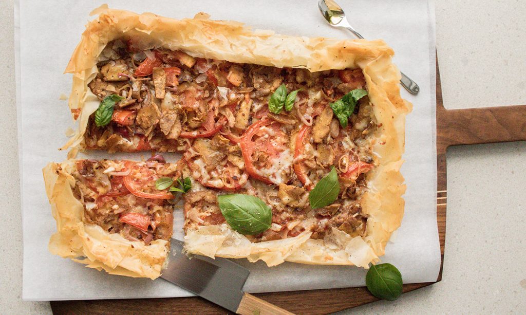 Tarte feuilletée tomates & tofu
