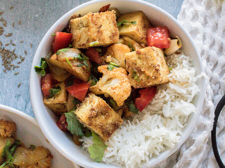 Aloo Gobi de chou-fleur & tofu