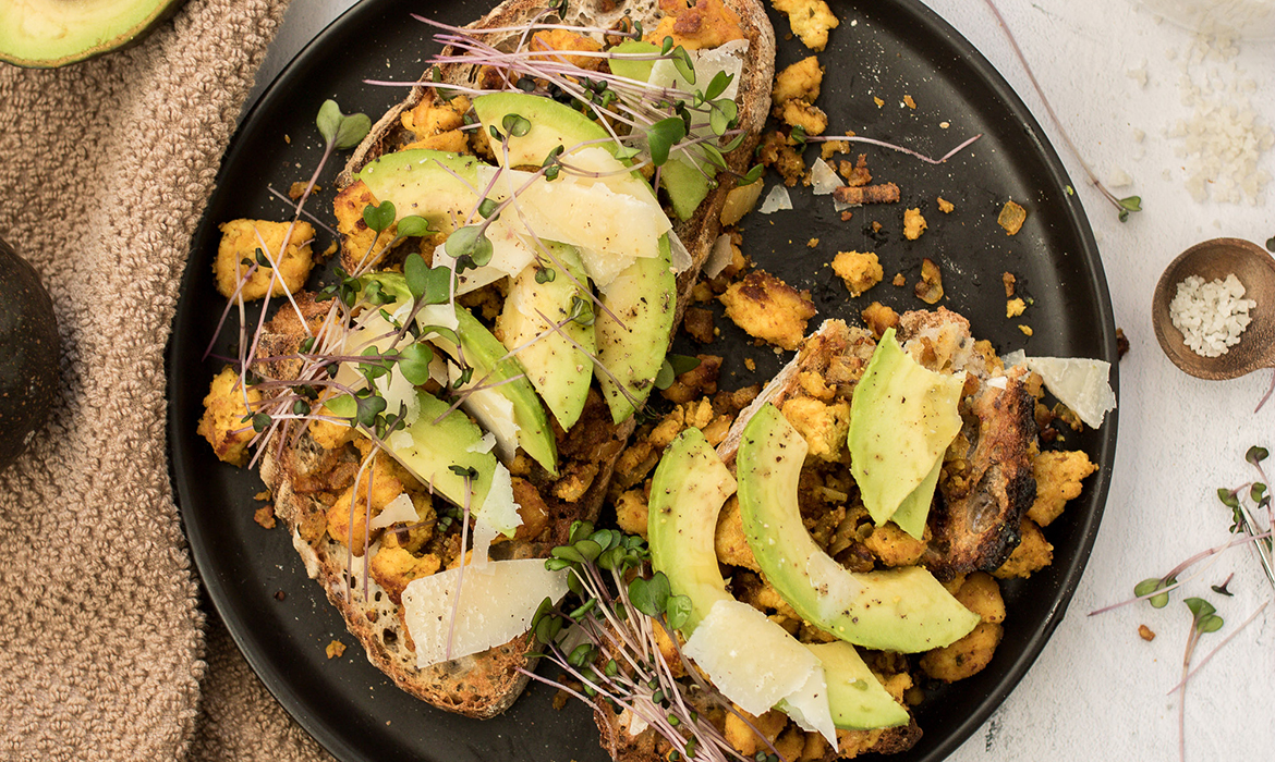 Avocado & Scrambled Tofu Toast