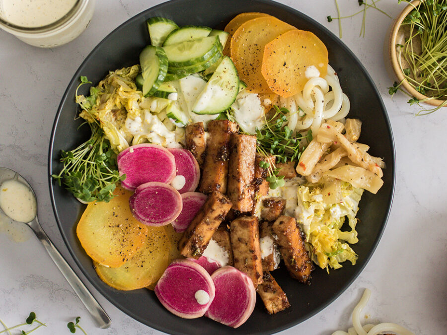 Buddha bowl de tofu & légumes d’hiver