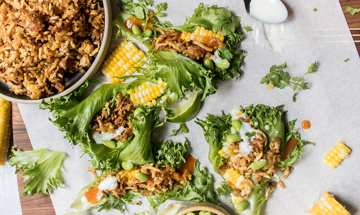 Mexican-Style Stuffed Lettuce with Tofu